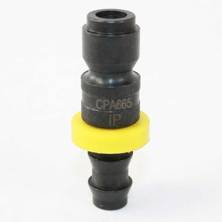 Interstate Pneumatics 3/8 Inch Automotive Steel Coupler Plug x 3/8 Inch Easy-Lock Barb CPA665